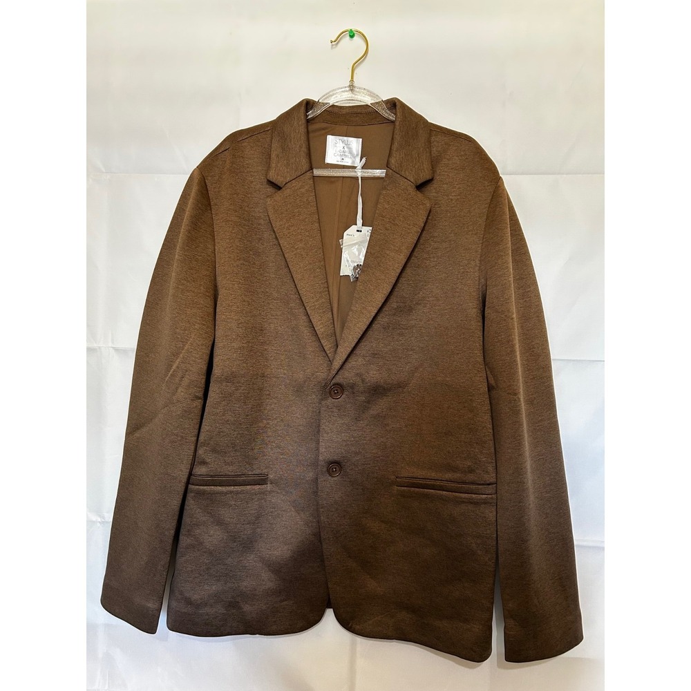 Stylus X LaDarius Campbell Long Sleeve Suit Jacket Brown Large - Picture 2 of 7